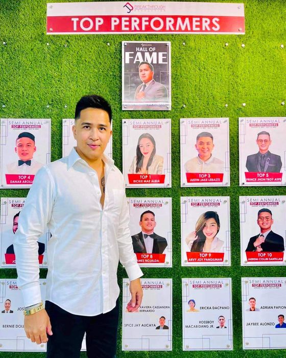 Victor at the BRC Top Performers wall